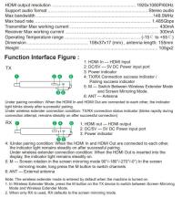 PCPRO HDWE07 150M WIRELESS KABLOSUZ HDMI EXTENDER KABLOSUZ  HDMI GORÜNTÜ AKTARICI